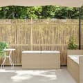 Miniatyrbillede 3 af 9: vidaXL havebænk med hynde 110x40x44 cm polyrattan beige