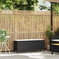 Miniatyrbillede 2 af 9: vidaXL havebænk med hynde 110x30x40,5 cm polyrattan sort