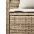 Miniatyrbillede 11 af 11: vidaXL opbevaringsbænk til haven med hynde polyrattan beige