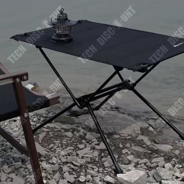 TD® Utomhuscamping bärbart fäste i aluminiumlegering tyg hopfällbart bord i aluminiumlegering picknickbord