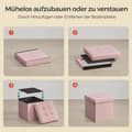 Miniatyrbild 4 av 5: Avföring med lagringsutrymme - 30 x 30 cm - Kompakt bänk - fyrkantig - grå
