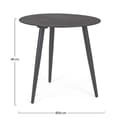 Miniatyrbillede 4 af 7: BOLZANO Rundt havesofabord Rossano antracit 50x10x48 cm