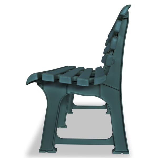 Trädgårdsbänk 145,5 cm plast grön