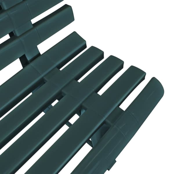 Trädgårdsbänk 145,5 cm plast grön