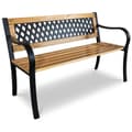 Miniatyrbillede 2 af 7: Havebænk med ryglæn 125 x 77 x 49 cm Elion Sofa