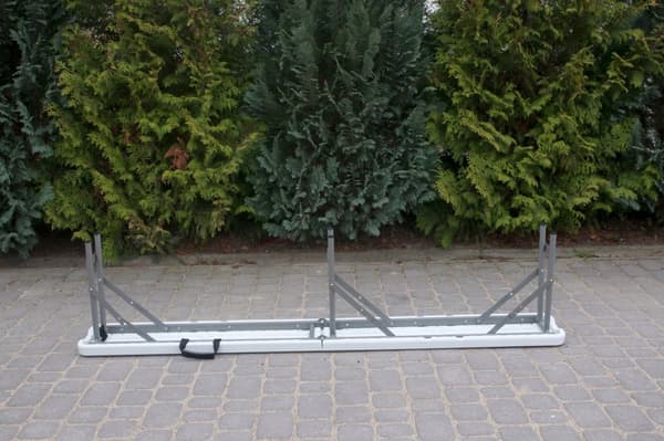 EXPRESS cateringbänk hopfällbar utan ryggstöd, plast, 180 x 24 cm