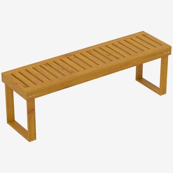 Rootz 2 -sitsig trädgårdsbänk - utomhus tallbänk - rustik veranda säte - lätt att rengöra - 132 cm x 34 cm x 43 cm
