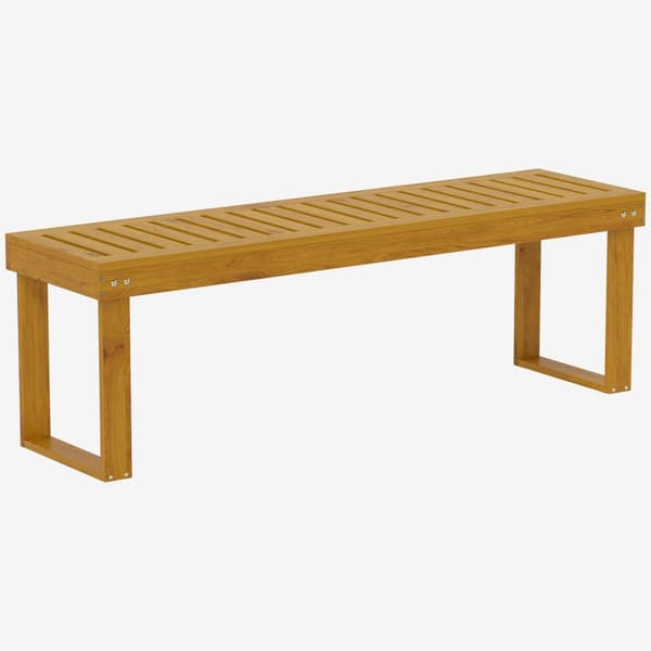Rootz 2 -sitsig trädgårdsbänk - utomhus tallbänk - rustik veranda säte - lätt att rengöra - 132 cm x 34 cm x 43 cm
