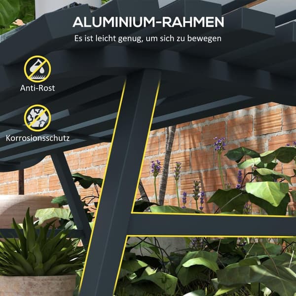 Rootz Garden Bench - Park Bench - utomhus sittplatser - Gitterdesign - väderbeständig - aluminium - 123 cm x 67 cm x 79 cm - blå