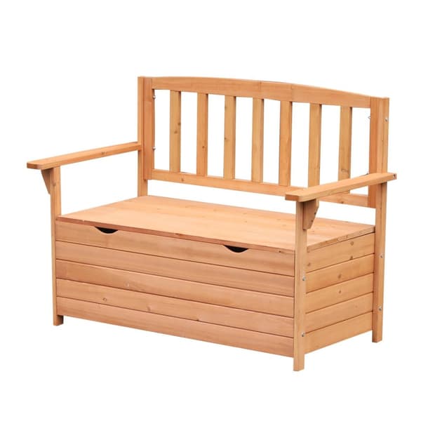 Rootz Garden -penkki säilytystilassa - istuimet - kuusen puu - korkea selkänoja - 112L x 58b x 84h cm