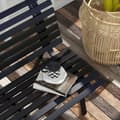 Miniatyrbild 8 av 10: Rootz Garden Bench - Park Bench - utomhus sittplatser - väderbeständigt aluminium - 123 x 67 x 79 cm - svart