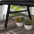 Miniatyrbild 9 av 10: Rootz Garden Bench - Park Bench - utomhus sittplatser - väderbeständigt aluminium - 123 x 67 x 79 cm - svart