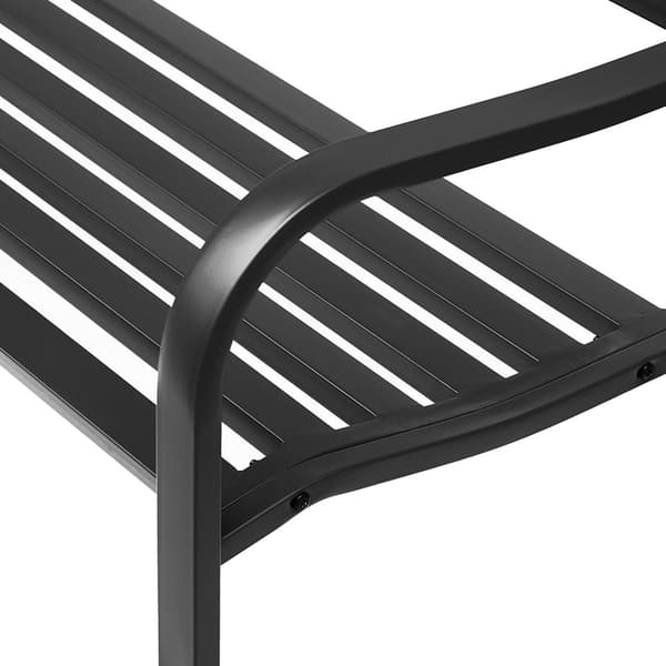 Rootz Garden Bench 3 -personers - Parkbænk - Terrasse siddepladser - Korrosionsbeskyttelse - 127L x 60b x 85H cm