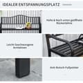 Miniatyrbillede 4 af 9: Havebænk, 150x58.5x90 cm, Sort
