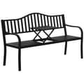Miniatyrbillede 1 af 9: Havebænk, 150x58.5x90 cm, Sort