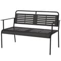 Miniatyrbillede 1 af 9: Havebænk, 2-personers, 121x64x84 cm, Sort
