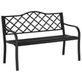 Miniatyrbillede 1 af 9: Havebænk, 128x58.5x89 cm, Sort