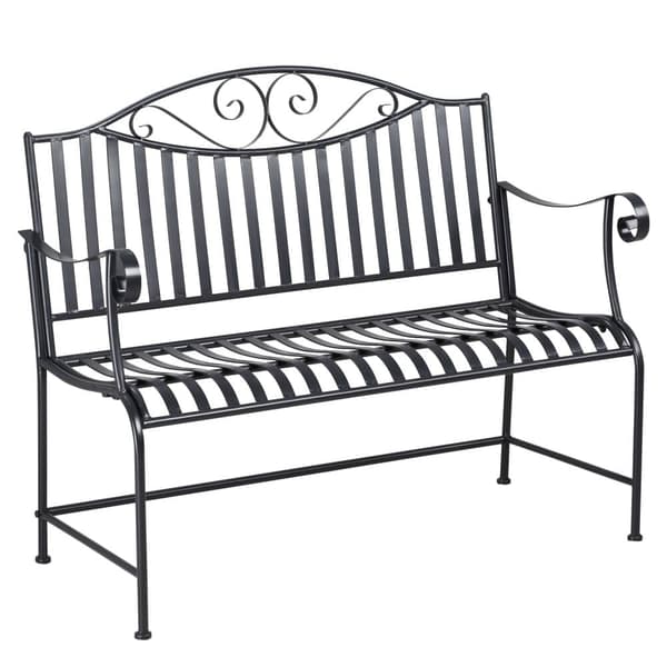 Havebænk, 155x54x96 cm, Grå