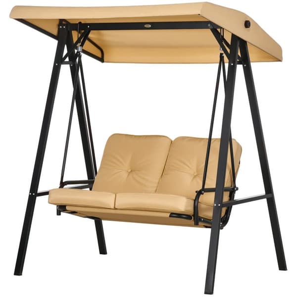Puutarha keinu, 3 istuttava, 138x106x174 cm, Beige