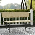 Miniatyrbillede 7 af 9: Havebænk, Polyrattan 2-personers, 132x66x80 cm, Khaki