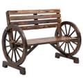 Miniatyrbillede 1 af 9: Havebænk, 2-personers, 105,5x56x79 cm, Brun
