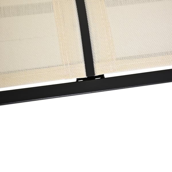 Gynge stol, 2-personers, 120x70x85 cm, Sort+Beige