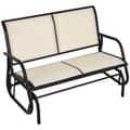 Miniatyrbillede 1 af 9: Gynge stol, 2-personers, 120x70x85 cm, Sort+Beige