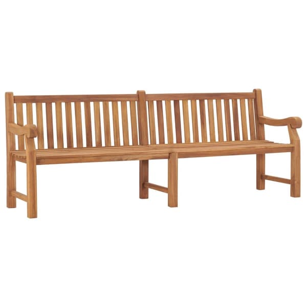Trädgårdsbänk 228 cm massiv teak