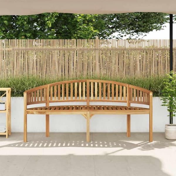 Bananbänk 180 cm massiv teak