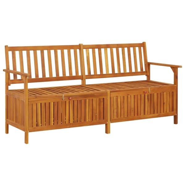 Förvaringsbänk 170 cm massivt akaciaträ