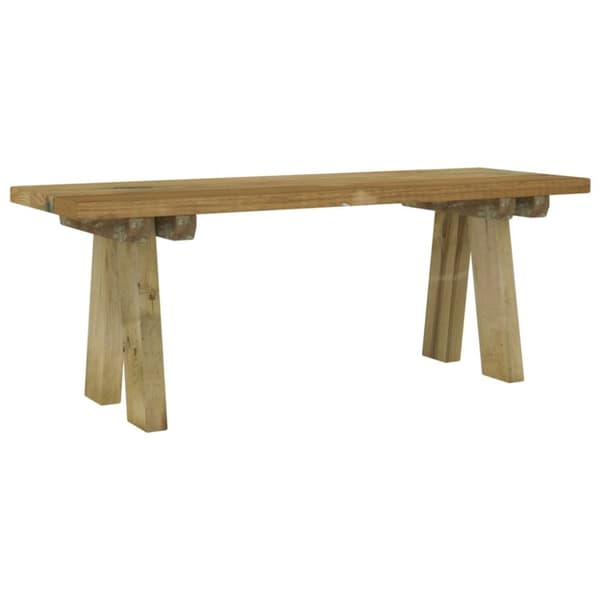 Trädgårdsbänk 110 cm massiv impregnerad furu