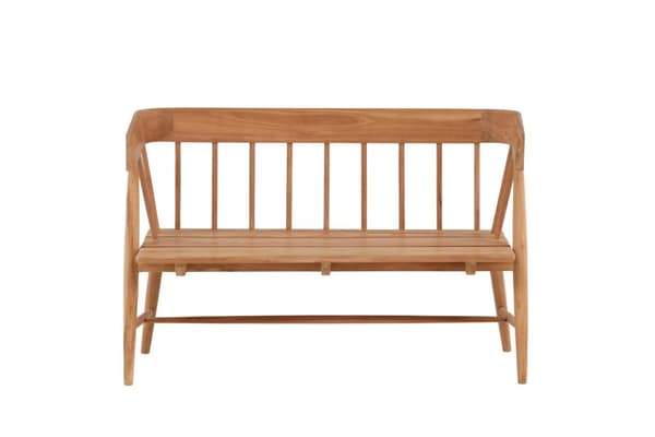 FURNLUX UTOMHUSBÄNK DELAD TEAK 132CM