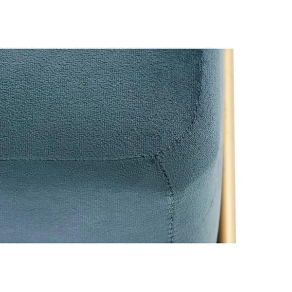 Bänkbänk i metall, polyester, sammet och MDF trä DKD Home Decor