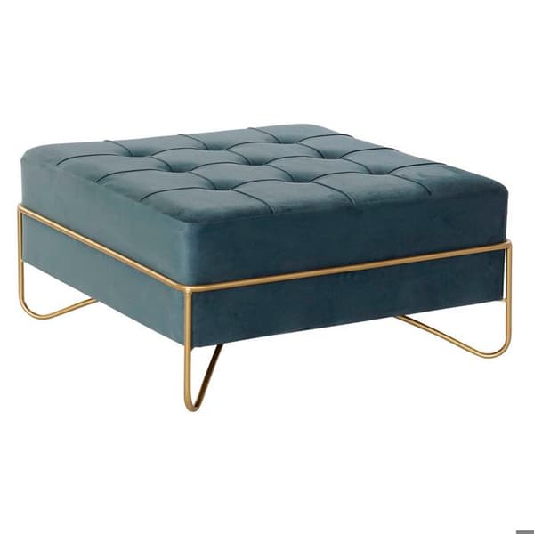 Bänkbänk i metall, polyester, sammet och MDF trä DKD Home Decor
