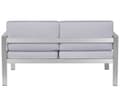 Miniatyrbillede 4 af 10: Havesofa til 2 personer SALERNO Metal Lysegrå Lumarko!