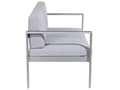 Miniatyrbillede 5 af 10: Havesofa til 2 personer SALERNO Metal Lysegrå Lumarko!