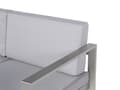 Miniatyrbillede 7 af 10: Havesofa til 2 personer SALERNO Metal Lysegrå Lumarko!