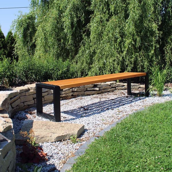 Grande bänk utan ryggstöd Palisander Grande bänk utan ryggstöd 125 cm Palisander