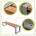 Miniatyrbild 11 av 11: Grande bänk utan ryggstöd Palisander Grande bänk utan ryggstöd 125 cm Palisander