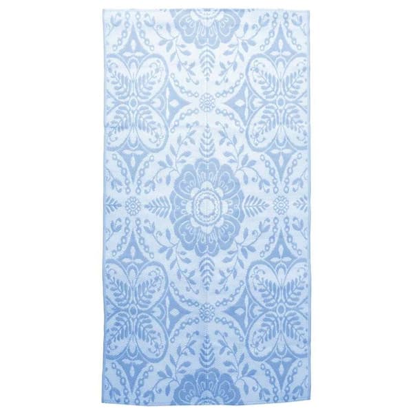 vidaXL Uteteppe ARAKIL babyblå 120x180 cm PP