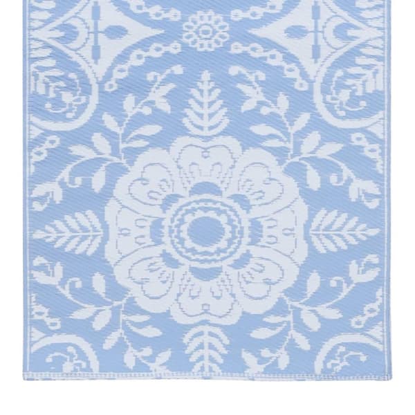 vidaXL Utomhusmatta ARAKIL babyblå 80x150 cm PP