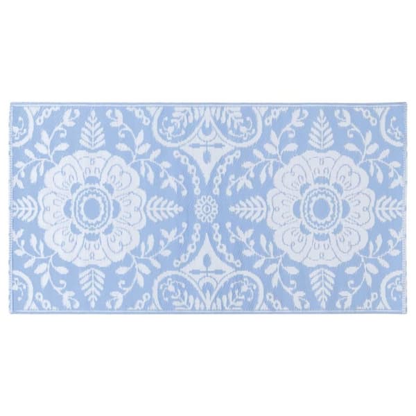 vidaXL Utomhusmatta ARAKIL babyblå 80x150 cm PP