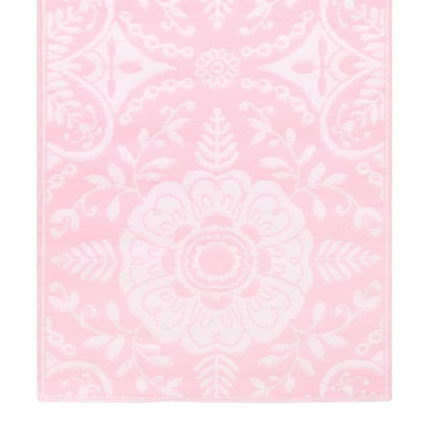 vidaXL Utomhusmatta rosa 160x230 cm PP