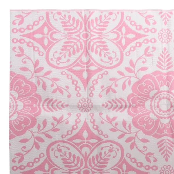 vidaXL Utomhusmatta rosa 160x230 cm PP
