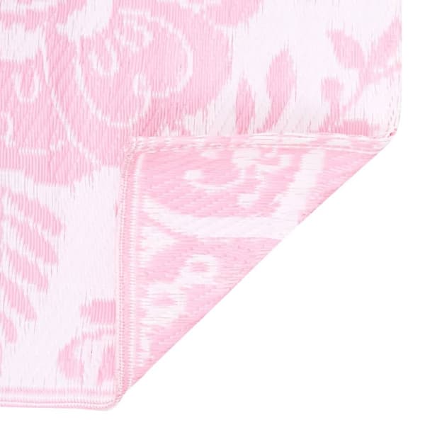 vidaXL Utomhusmatta rosa 160x230 cm PP