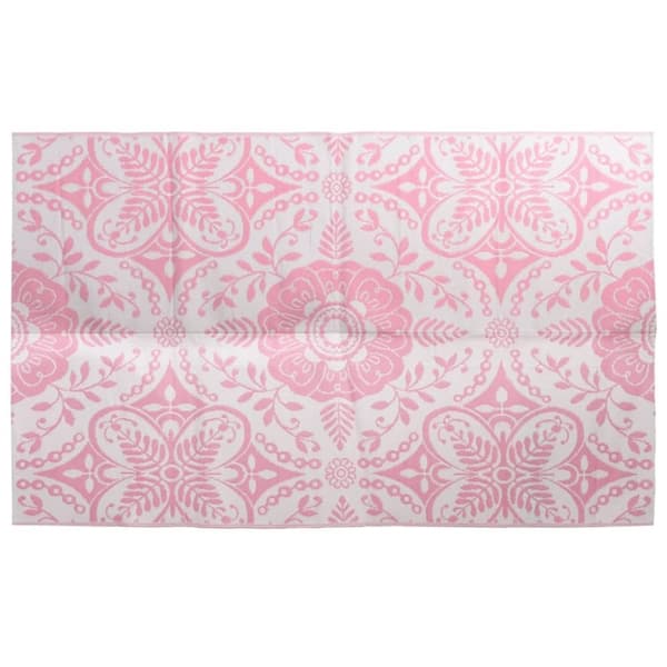 vidaXL Utomhusmatta rosa 160x230 cm PP