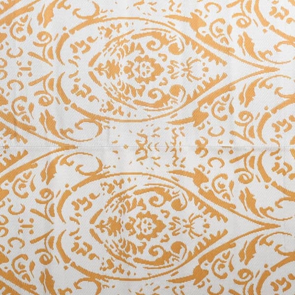 vidaXL Utomhusmatta ARAKIL orange och vit 190x290 cm PP