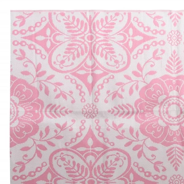vidaXL Utomhusmatta ARAKIL rosa 190x290 cm PP