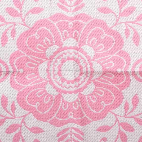 vidaXL Utomhusmatta ARAKIL rosa 190x290 cm PP