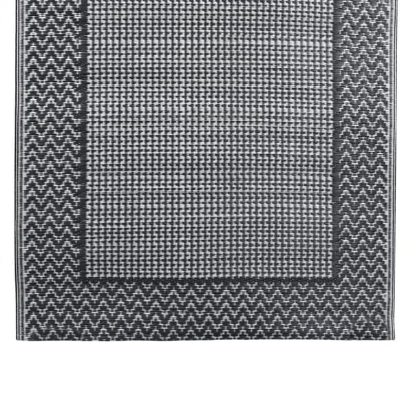 vidaXL udendørstæppe 80x150 cm PP grå